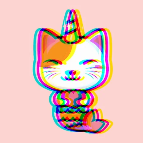 Mermaid Cat Animation Stock Footage 259592247