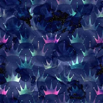 Mermaid glitter texture pattern background Stock Illustration