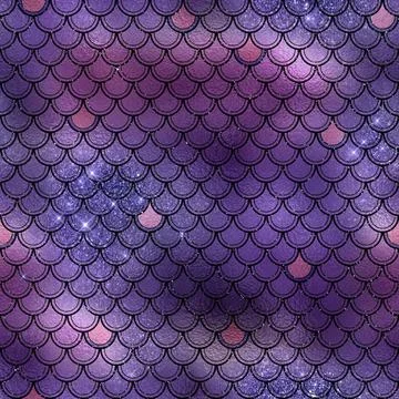 Mermaid glitter texture pattern background イラスト素材