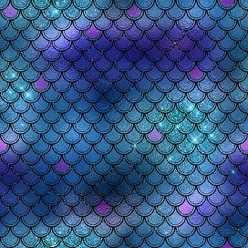 Mermaid glitter texture pattern background イラスト素材