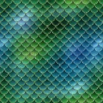 Mermaid glitter texture pattern background イラスト素材
