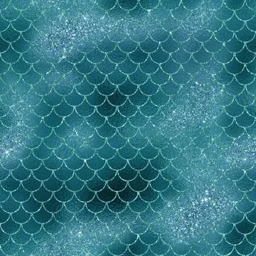 Mermaid glitter texture pattern background Stock Illustration