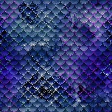 Mermaid glitter texture pattern background イラスト素材
