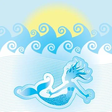 Mermaid Stockillustratie