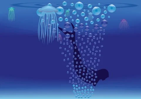 Mermaid. Stock Illustration