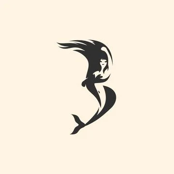 Mermaid logo Stock Illustration