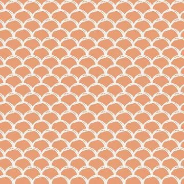 Mermaid scale seamless pattern Stock Illustration