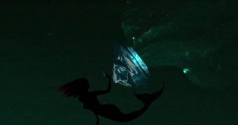 Mermaid whirlpool Video stock 123346515