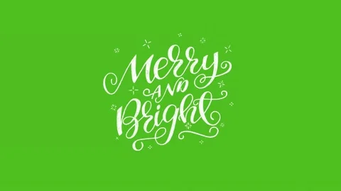 Merry And Bright - Apple ProRes 4444 with Alpha Channel Stock Footage 137667692
