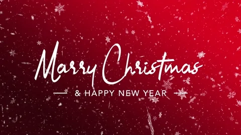 Merry Chrismas red Stock Footage 166206946