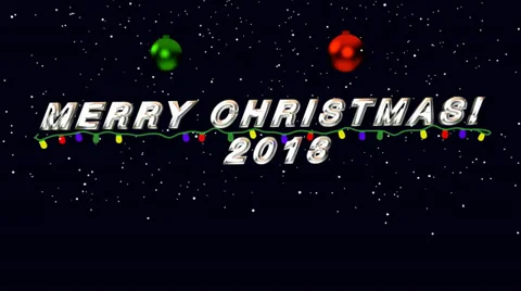 Merry Christmas 2013 Stock Footage 32711064