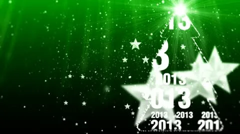 Merry Christmas 2013 tree Stock Footage 12764196