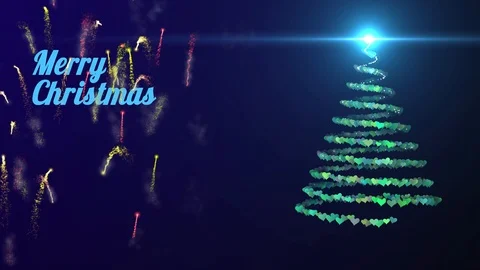 Merry Christmas 3d Abstract Model Stock Footage 121480779
