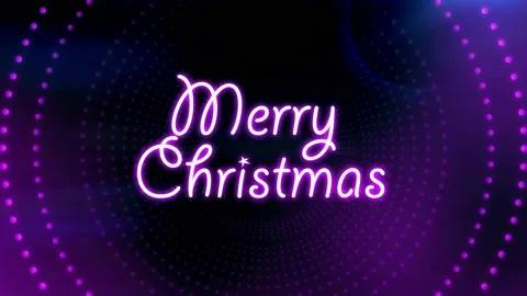 Merry Christmas Animation Stock Video Footage