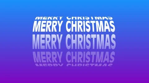 Merry Christmas ,3D text with nice rotational cylindrical shape and multicolo Stock Illustration
