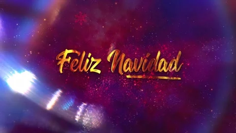Merry Christmas in 4 languages Stock Footage 255648868