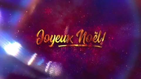Merry Christmas in 5 different languages Video stock 258145857