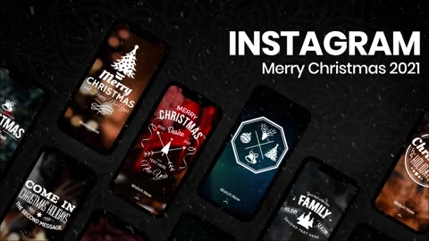 Merry Christmas 90s Template &amp; Instagram Stock After Effects