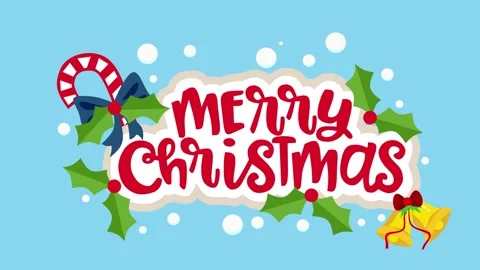 Merry Christmas Animated Stock Footage 316370964