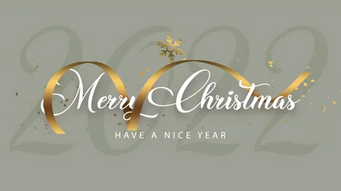 Merry Christmas animation background motion video premium Stock Footage 166384087