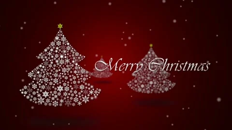 Merry Christmas Animation Stock Footage 12144533