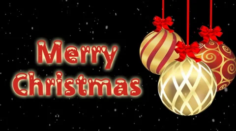 Merry Christmas animation Stock Footage 35841554