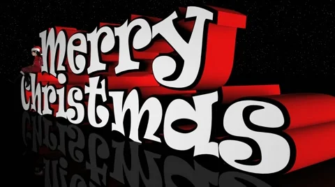 Merry Christmas Animation Stock Footage 41867725