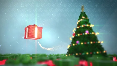 Merry Christmas animation Stock Footage 247972035