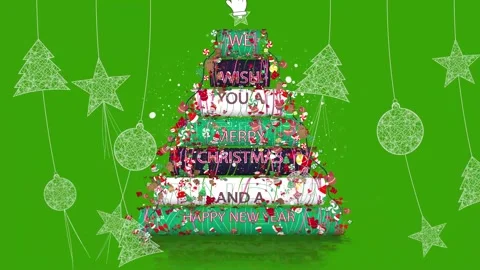Merry Christmas animation Stock Footage 247972085