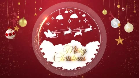 Merry Christmas animation Stock Footage 247972111