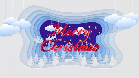 Merry Christmas animation Stock Footage 247972124