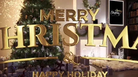 Merry Christmas animation Stock Footage 247972153