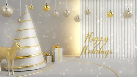 Merry Christmas animation Stock Footage 247972165