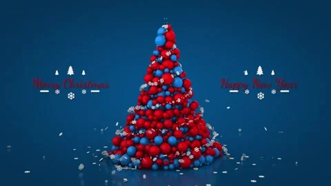 Merry Christmas animation Stock Footage 247972203