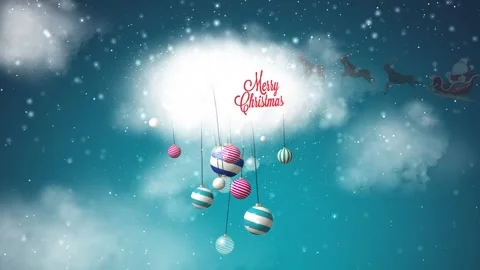 Merry Christmas animation Stock Footage 247972289