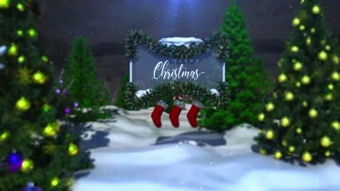 Merry Christmas animation Stock Footage 247972292