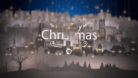 Merry Christmas animation Stock Footage 247972344