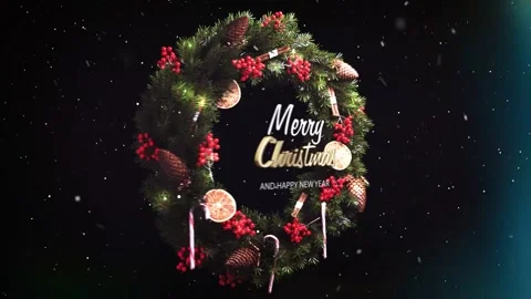 Merry Christmas animation Stock Footage 247973192