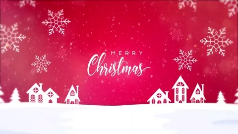 Merry Christmas animation Stock Footage 247973207