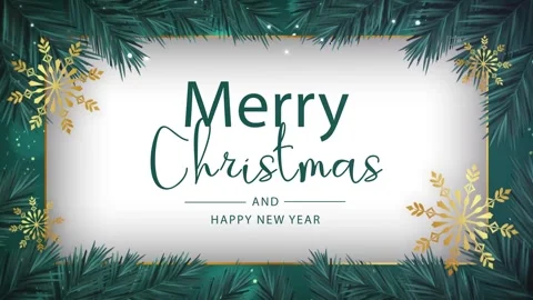 Merry Christmas animation Stock Footage 247973308
