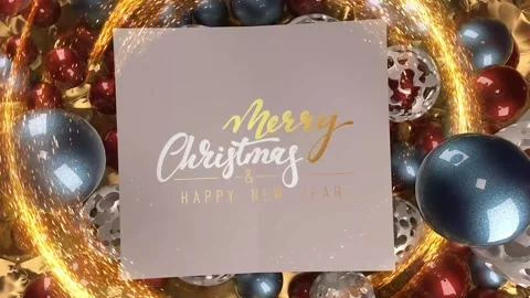 Merry Christmas animation Stock Footage 247973574