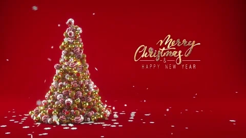Merry Christmas animation Stock Footage 247974268