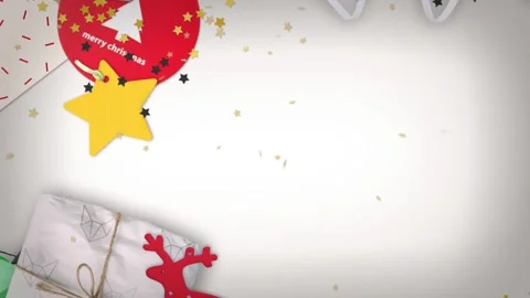 Merry Christmas animation Stock Footage 247974285