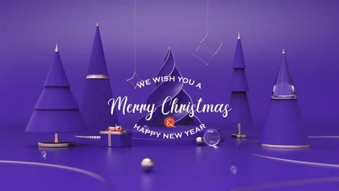 Merry Christmas animation Stock Footage 247974295