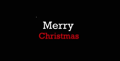Merry Christmas animation with framed text Stock Footage 165780929