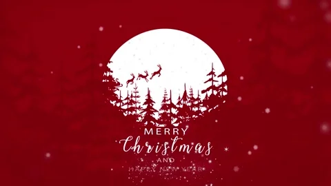 Merry Christmas animation video Stock Footage 247975053