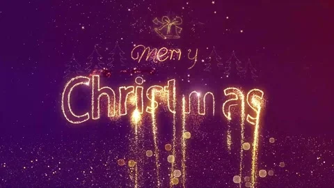 Merry Christmas animation video Stock Footage 247976745
