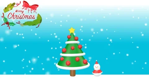 Merry christmas animations Stock Footage 223482818
