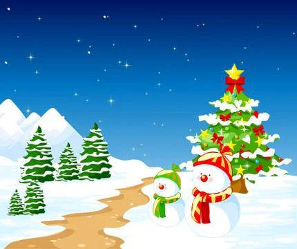 Merry christmas background Stock Illustration