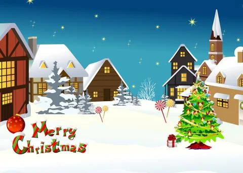 Merry christmas background Stock Illustration